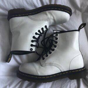 BOGO Matte White Doc Martens